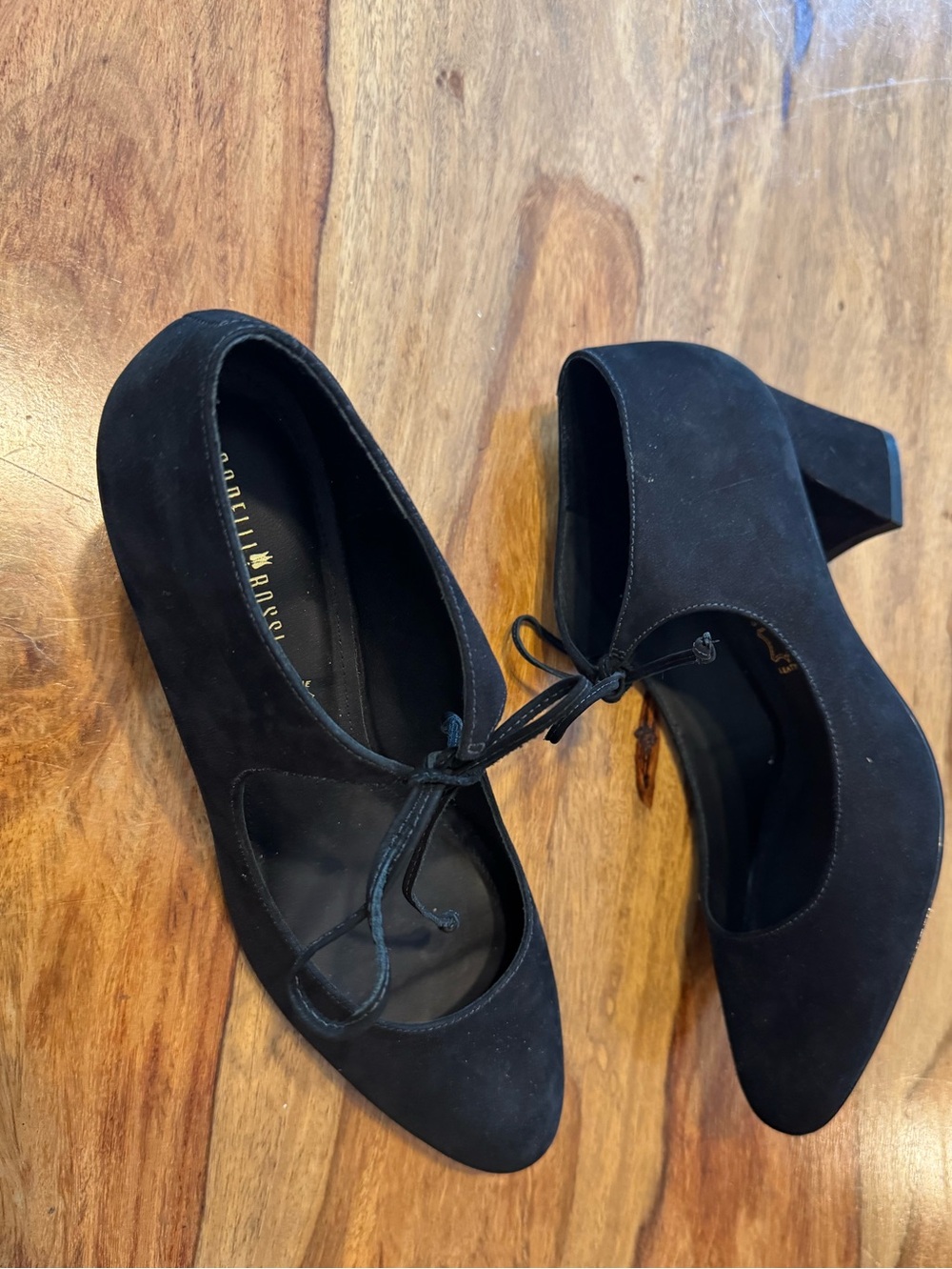 Capelli Rossi black leather Mary Jane 6cm heels size 40 NWT